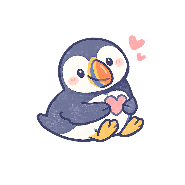 A puffin sticker